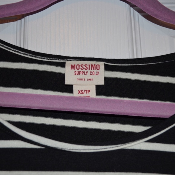 Black and White Stripe Swing Dress - Picture 2 of 3